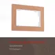 Рамка для двойной розетки Arte milano 503.12-double.brown 1 пост цвет коричневый