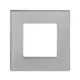 Рамка для розеток и выключателей Vell GY1P-GL 1 пост цвет серый