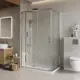 Душевой уголок Belbagno LUCE-AH-21-150/90-C-Cr прямоугольная 150x90см хромированный профиль эффект стекла прозрачный