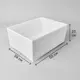 Короб для хранения без крышки 55x25x39 см полиэстер цвет белый