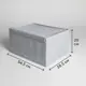 Коробка для хранения с крышкой KONSENSA 54.5x38.5x29 см полиэстер цвет серый