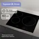 Электрическая варочная панель Zigmund & shtain CN 53.6 B 59 см 3 конфорки цвет черный