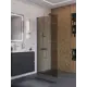 Душевая перегородка Belbagno UNO-L-1-TB-100-BR-Cr 100x200см хромированный профиль