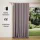 Штора на ленте со скрытыми петлями блэкаут KREAFORTA Annalise 200x280 см цвет серо-сиреневый