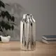 Ваза Сима-ленд Дарио прямая керамика цвет серый / серебристый 24 см