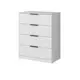 Комод Alsav Tower 4 ящика 80.9х45х101.2 см ЛДСП цвет белый