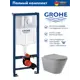 Система инсталляции для унитаза Grohe Rapid SL 38721001CV2130A клавиша Skate Air 3 режима 3-в-1 унитаз Vortex Торнадо Soft-Close форма конус