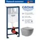 Система инсталляции для унитаза Grohe Rapid SL 38721001OV2130A клавиша Skate Air 3 режима 3-в-1 унитаз Vortex Торнадо Soft-Close форма овал