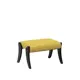 Пуф / подставка для ног велюр Leset Дэми венге/жёлтый 60x37.5 см