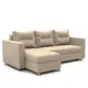 Диван угловой Шарм-дизайн Ария левый 225x78x150 см велюр цвет бежевый