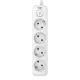 Сетевой фильтр с защитой Agni TP-FD4E-5m-white 3x1.5 5 м 4 розетки с заземлением 4000 Вт цвет белый