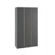 Шкаф распашной Сима-ленд Фаворит с 3 дверями 120x52x223 см ЛДСП цвет графит