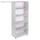 Стеллаж Клик мебель 5 полок 80x42x188 см ЛДСП цвет светло-серый