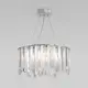 Светильник подвесной Eurosvet Radiance A071172 6 ламп 10 м² цвет хром/белый/бесцветный/прозрачный