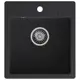 Мойка для кухни Granfest 49x45 см глубина чаши 18 см искусственный камень цвет черный
