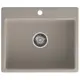 Мойка для кухни Granfest 658 песочный 49x58 см глубина чаши 18 см искусственный камень цвет песочный