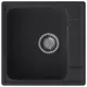 Мойка для кухни Granfest 47.8x47.8 см глубина чаши 17.8 см искусственный камень цвет черный