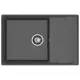Мойка для кухни Granfest LV-760L графит 50x76 см глубина чаши 20 см искусственный камень цвет графит