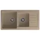 Мойка для кухни Granfest 50.3x97.7 см глубина чаши 20 см искусственный камень цвет песочный