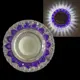 Светильник точечный встраиваемый Reluce 42205-9.0-001pl mr16+led3w cl-pp+mix под отверстие 60 мм GU5.3 цвет прозрачный/фиолетовый