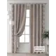 Комплект штор Comfy way Форнерс - 783 - 240 см CW709783240-240 на шторной ленте 240x150 см цвет бежевый