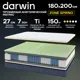Матрас Darwin Zone spring 180x200x27 см независимый пружинный блок 2-спальный