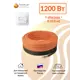 Нагревательный кабель Теплософт Профи LTL-C 10.9 м² 80м 1200 Вт с терморегулятором RTC 70.26