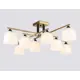 Люстра потолочная Ambrella light Modern homy Tr303044 8 ламп 24 м² цвет медный