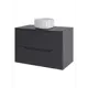 Тумба под раковину подвесная Topline FLIPTUS70G-7345W 70см с раковиной цвет Графит матовый