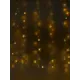 Электрогирлянда Sh lights ICLLDM200WW-C занавес 200 ламп 3x2 м теплый белый 8 режимов