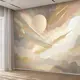 Фотообои флизелиновые Postermarket Абстракция бежевая 400x270 см