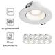 Комплект точечных светильников встраиваемых Hesby lighting Solis Hsbl_0113_kra_10 под отверстие 62 мм GU10 цвет белый 10 шт