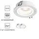 Комплект точечных светильников встраиваемых Hesby lighting Eclipse Hsbl_0110_kra_02 под отверстие 73 мм GU10 цвет белый 2 шт