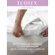 Простыня Ecotex Моноспейс 200x200 см сатин на резинке белый