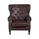 Кресло Гласар Барон 70x86x74 см эко-кожа цвет коричневый