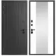 Входная дверь Foreman Ф-15 левый 205x96см цвет графит/белый матовый с зеркалом