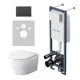 Комплект инсталляция CleanFit IS117138.751701mp с подвесным унитазом Suit с черной клавишей