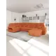 Диван модульный Yorcom Майами-4 350x97x187 см велюр цвет оранжевый