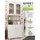 Буфет Буфет Фабрика нарус Цб-00013058#белфорт/дримвуд белый 80x200x44 см ЛДСП цвет белый