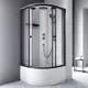 Душевая кабина Am.pm Brava WBRC-401A-090BT высокий поддон 1/4 круга 90x90 см стекло прозрачное, профиль матовый черный