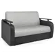 Диван раскладной Гамма Гранд Д 124x95x110 см шенилл цвет черный/светло-серый