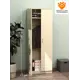 Шкаф распашной с 2 дверями ШО-35 71x192x37 см ЛДСП цвет крем вайс