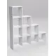 Стеллаж Лестница №3 10 секций 155x148x30 см ЛДСП цвет белый