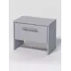 Тумба прикроватная №2 1 ящик 50x40x30 см ЛДСП цвет серебристый