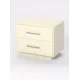 Тумба прикроватная №3 2 ящика 60x50x40 см ЛДСП цвет кремовый