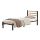 Кровать Домаклево st-90-ch-w-natur 90 x 85 x 206 см металл цвет черный, натуральное дерево