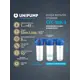 Корпус магистрального фильтра тройной Unipump CFC-10K для ХВС 3/4" ВР полиэтилен