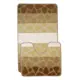 Коврик для ванной комнаты и туалета VONALDI 2405/00541 100x60/50x60 цвет бежевый