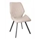 Мягкий стул La alta Ostin для кухни со спинкой 1 шт кремовый экокожа ножки черные квадратные