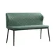 Банкетка Правила мебели Кевин 131x88x56 см велюр цвет зеленый/черный